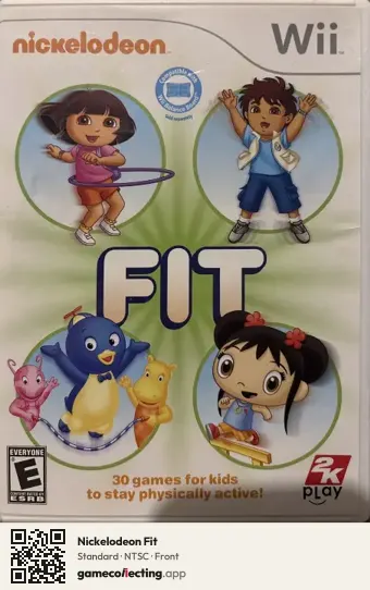 Nickelodeon Fit Nintendo Wii, NTSC box front
