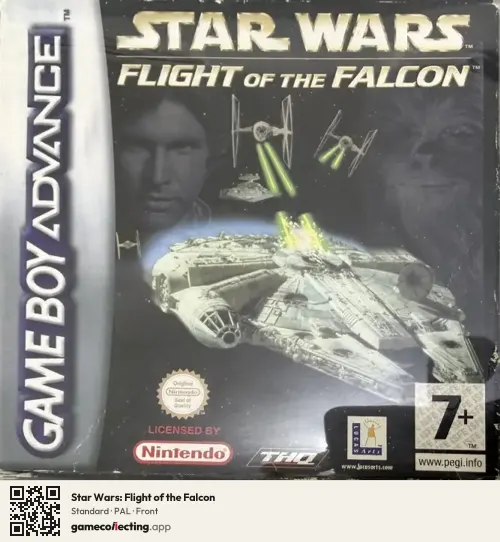 Star Wars: Flight of the Falcon Game Boy Advance, PAL box front