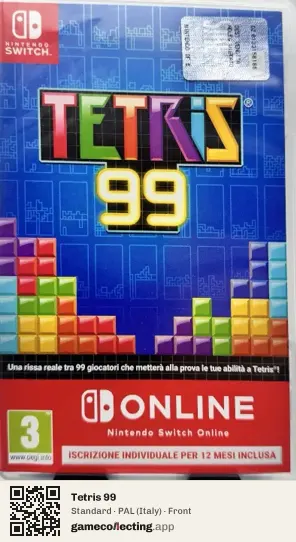 Tetris 99 Nintendo Switch, Italy box front