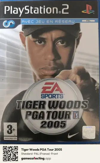 Tiger Woods PGA Tour 2005 PlayStation 2, France box front