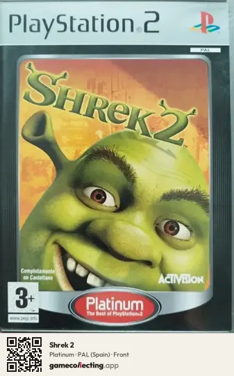 Shrek 2 PlayStation 2, Spain box front