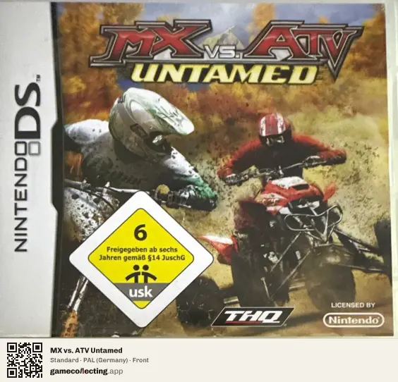 MX vs. ATV Untamed Nintendo DS, Germany box front