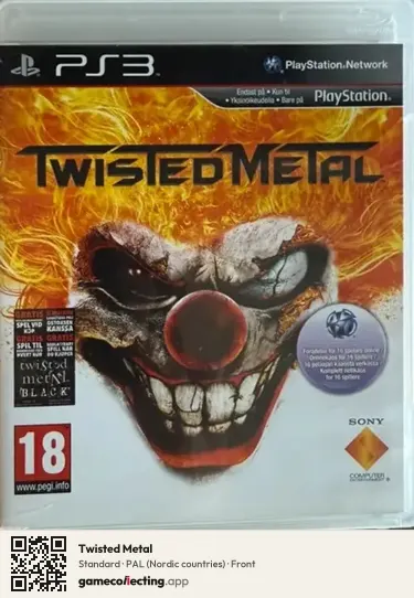 Twisted Metal PlayStation 3, Nordic countries box front