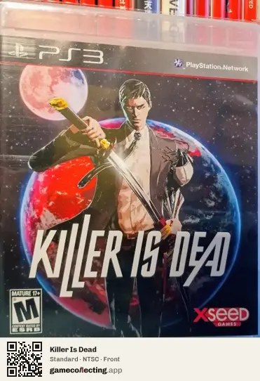 Killer Is Dead PlayStation 3, NTSC box front