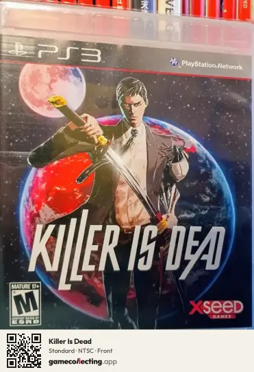 Killer Is Dead PlayStation 3, NTSC box front