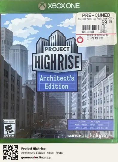Project Highrise Xbox One, NTSC box front