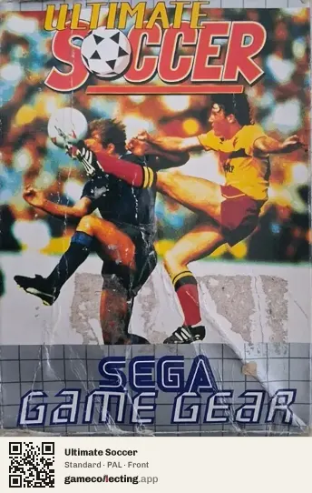 Ultimate Soccer Sega Game Gear, PAL box front