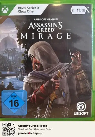 Assassin's Creed Mirage Xbox Series X, Germany box front