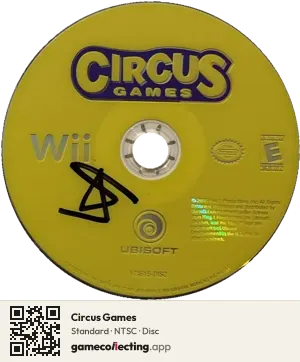 Circus Games Nintendo Wii, NTSC disc