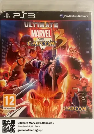 Ultimate Marvel vs. Capcom 3 PlayStation 3, PAL box front