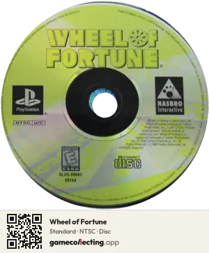 Wheel of Fortune PlayStation, NTSC disc