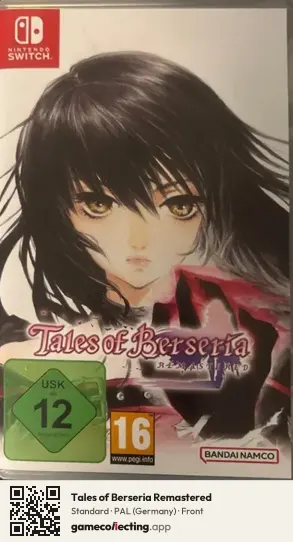 Tales of Berseria Remastered Nintendo Switch, Germany box front