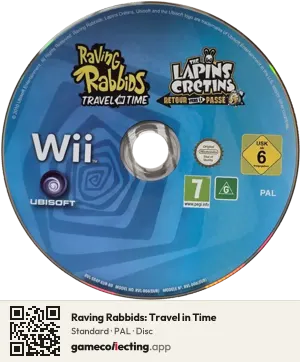 Raving Rabbids: Travel in Time Nintendo Wii, PAL disc