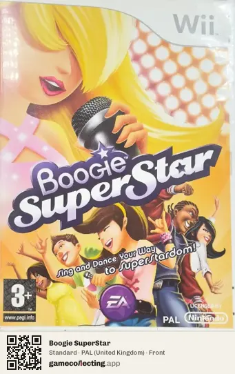 Boogie SuperStar Nintendo Wii, United Kingdom box front