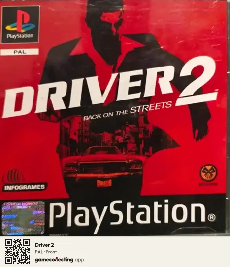 Driver 2 PlayStation, PAL box front