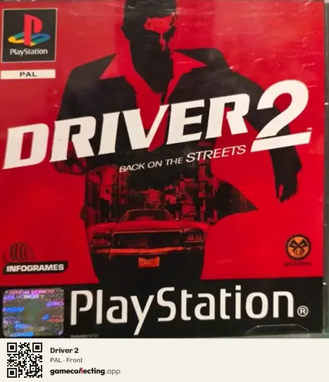 Driver 2 PlayStation, PAL box front
