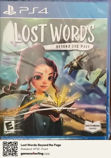 Lost Words: Beyond the Page PlayStation 4, NTSC box front