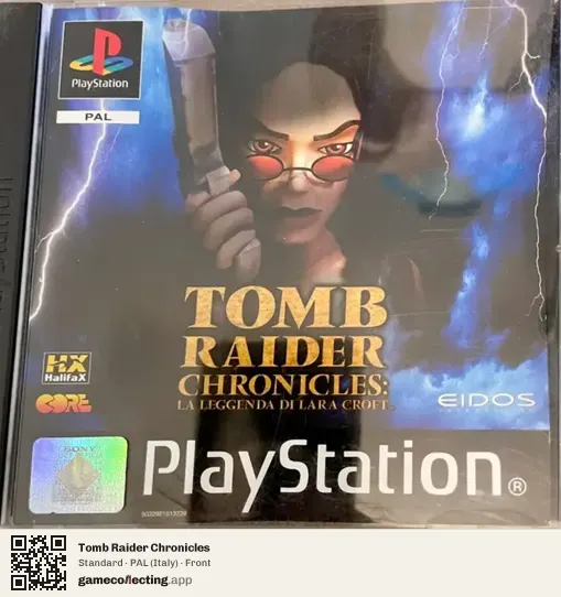 Tomb Raider Chronicles PlayStation, Italy box front