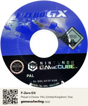 F-Zero GX Nintendo GameCube, PAL disc