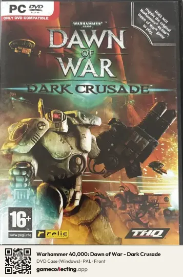 Warhammer 40,000: Dawn of War - Dark Crusade Computer, PAL box front