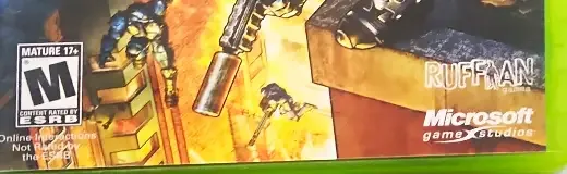 Crackdown 2, the ESRB box on its front