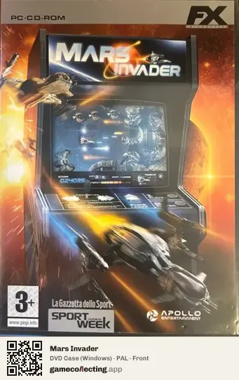 Mars Invader Computer, PAL box front