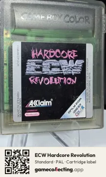 ECW Hardcore Revolution Game Boy Color, PAL cartridge label