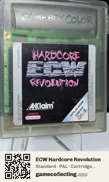 ECW Hardcore Revolution Game Boy Color, PAL cartridge label
