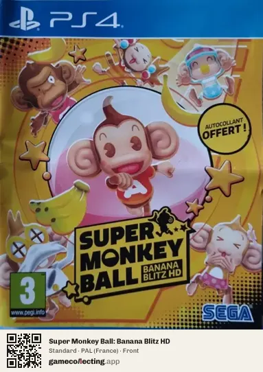 Super Monkey Ball: Banana Blitz HD PlayStation 4, France box front
