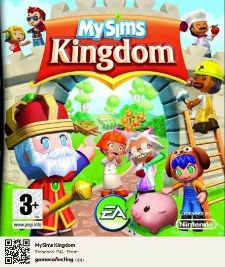 MySims Kingdom Nintendo DS, PAL box front