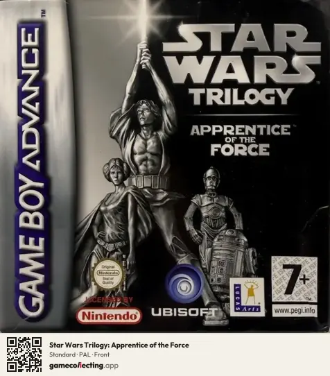 Star Wars Trilogy: Apprentice of the Force Game Boy Advance, PAL box front