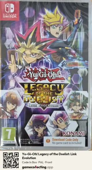 Yu-Gi-Oh! Legacy of the Duelist: Link Evolution Nintendo Switch, PAL box front