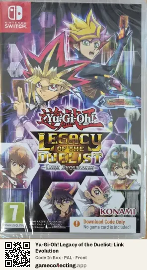 Yu-Gi-Oh! Legacy of the Duelist: Link Evolution Nintendo Switch, PAL box front