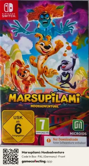 Marsupilami: Hoobadventure Nintendo Switch, Germany box front