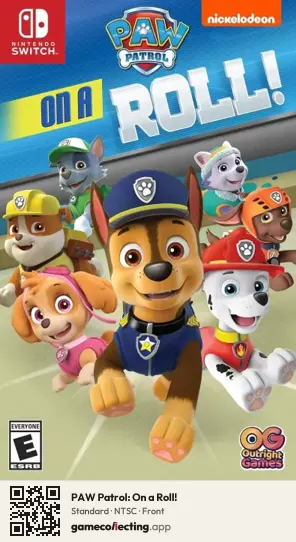 PAW Patrol: On a Roll! Nintendo Switch, NTSC box front
