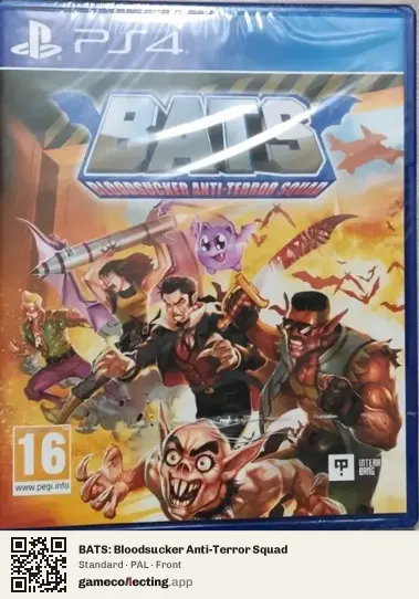 BATS: Bloodsucker Anti-Terror Squad PlayStation 4, PAL box front