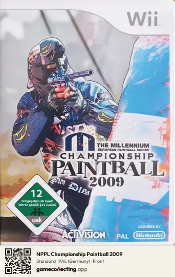 NPPL Championship Paintball 2009 Nintendo Wii, Germany box front