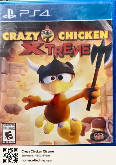 Crazy Chicken Xtreme PlayStation 4, NTSC box front