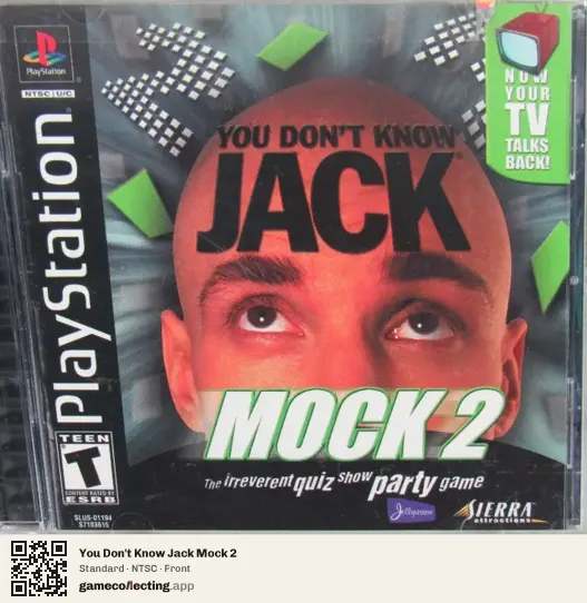You Don't Know Jack Mock 2 PlayStation, NTSC box front