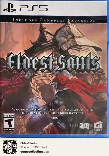 Eldest Souls PlayStation 5, NTSC box front