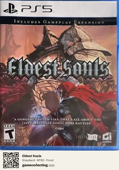 Eldest Souls PlayStation 5, NTSC box front