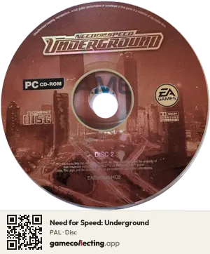 Need for Speed: Underground Computer, PAL disc