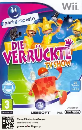 Team Elimination Games Nintendo Wii, PAL box front