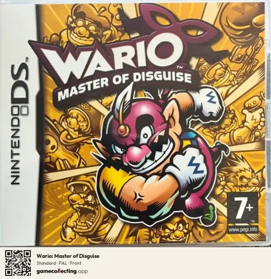 Wario: Master of Disguise Nintendo DS, PAL box front