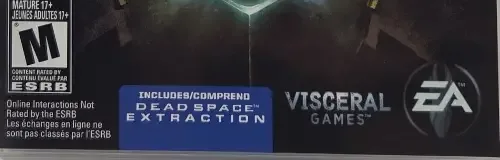 Dead Space 2, the ESRB box on its front