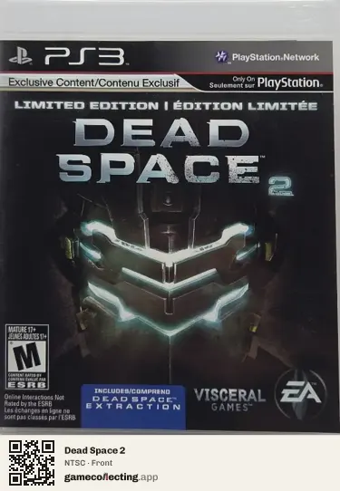 Dead Space 2 PlayStation 3, NTSC box front