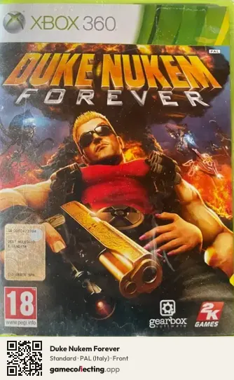 Duke Nukem Forever Xbox 360, Italy box front