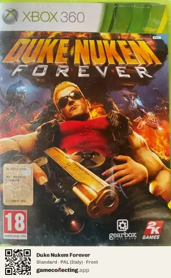 Duke Nukem Forever Xbox 360, Italy box front