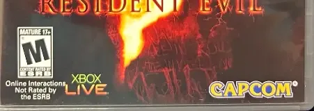 Resident Evil 5, the ESRB box on its front