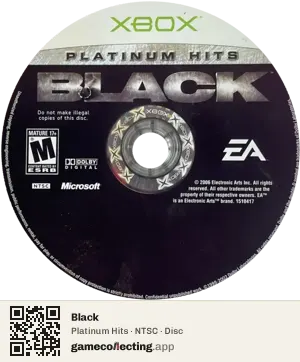 Black Xbox, NTSC disc